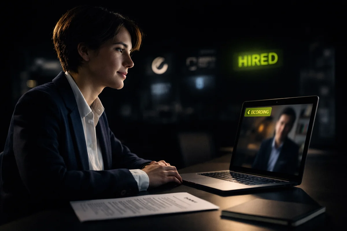 University student preparing for career interview